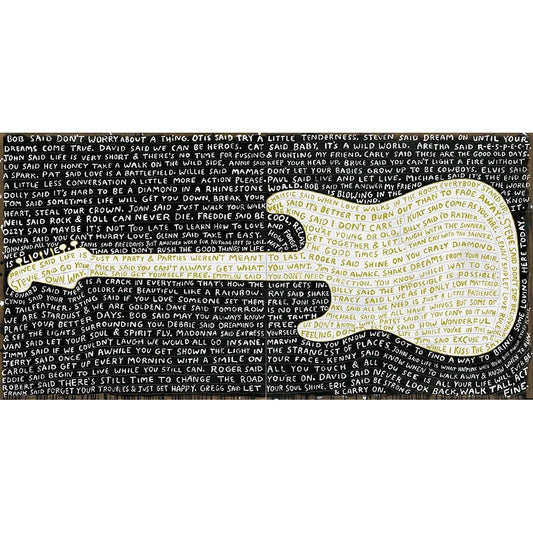 "Legends Chartreuse - Black Background" Art Print-0